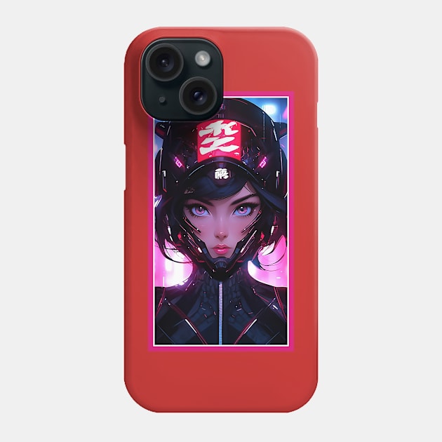 Anime Race Girl | Special Anime Artwork | Pink Red Black Blue Chibi Manga Anime Art Phone Case by AlNoah