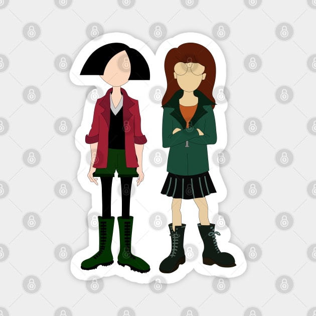 Daria & Jane Magnet by ShayliKipnis