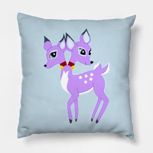 The Twins (purple) Pillow