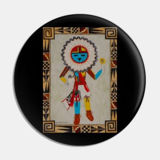 Sunface Kachina Pin