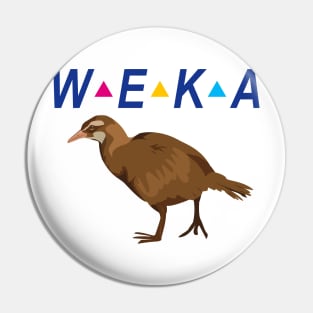 WEKA Native New Zealand Bird Pin