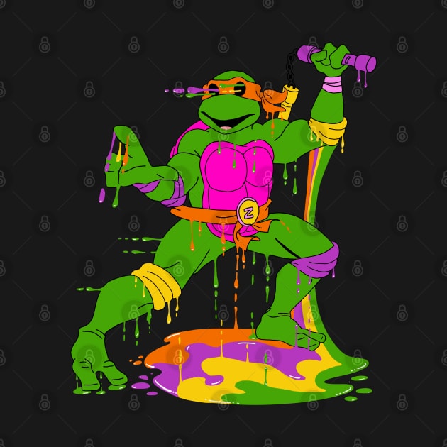 Melting Teenage Mutant Ninja Turtles by karutees