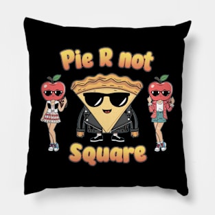 Pie R Not Square - Kawaii Apple Pie Pillow