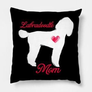 Labradoodle mom   cute mother's day t shirt for dog lovers Pillow