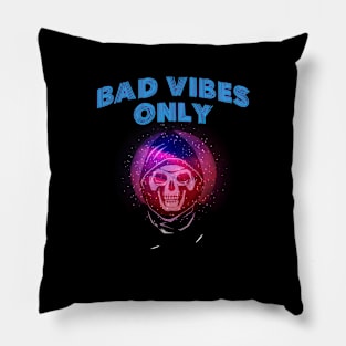 Bad Vibes Only Reaper Pillow