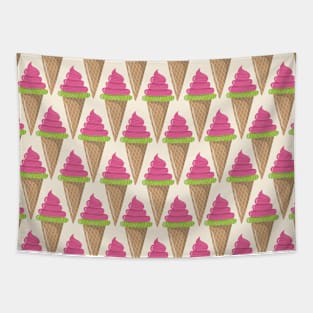 Summer Pink Cones Ice cream Tapestry