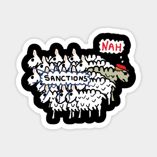 Anti Sanctions Sheep Magnet