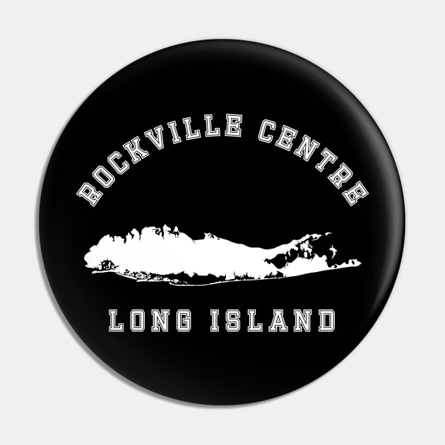 Rockville Centre (Dark Colors) Pin by Proud Town Tees