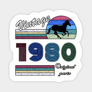 40 Years Old - Made in 1980 - 40th Birthday Men Women Magnet