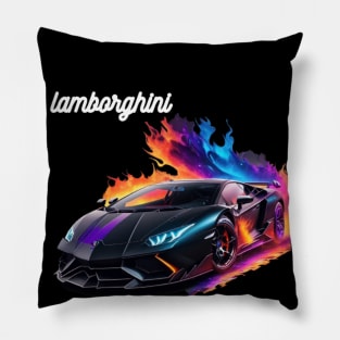 Blazing Lamborghini Aventador Pillow