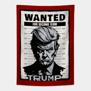 Trump Mugshot Not Guilty Tapestry