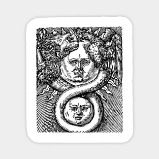 Azoth - Basil Valentine Alchemy Sun and Moon Magnet