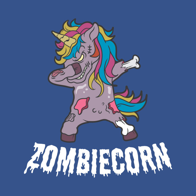 Discover Halloween Zombiecorn Unicorn Costume Fright Night - Skull - T-Shirt