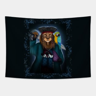 Lion pirate of the jungle Tapestry