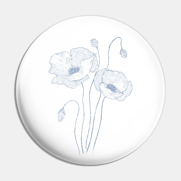 2 poppies line drawing Pin by colorandcolor