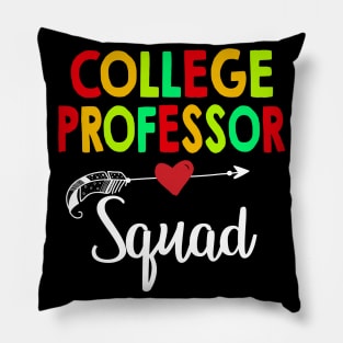 College Professor Squad Teacher Back To School Pillow