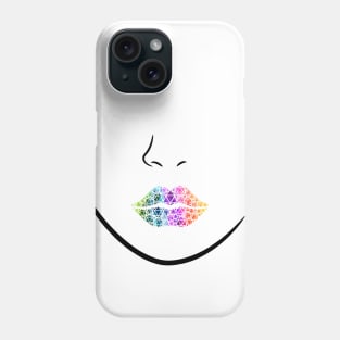 Dungeon Mistress - rainbow & black - LGBTQ+ ttrpg dice Phone Case