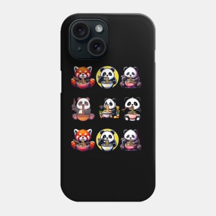 Panda Eating Ramen Cute Anime Phone Case