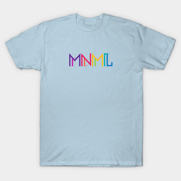 Discover Minimal Type (Colorful) Typography - Design - Minimal - T-Shirt