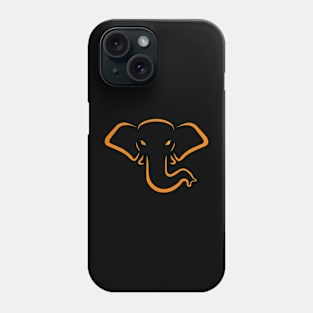 ORANGE ELEPHANT HEAD Phone Case