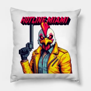 Hotline Miami character-For pixel gamers lovers Pillow