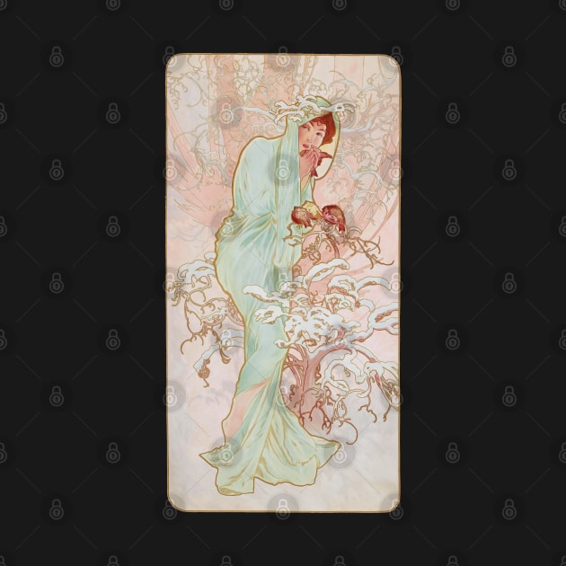 Four Seasons by Mucha, Winter by academic-art