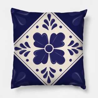 Mexican Talavera Tile Pillow