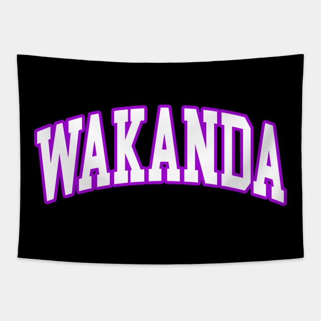 Wakanda (collegiate) Tapestry by artnessbyjustinbrown