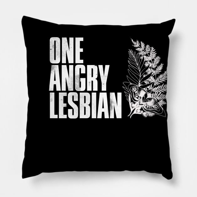 One Angry Lesbian | The Last of Us Part II Meme Pillow by threadbaregaming