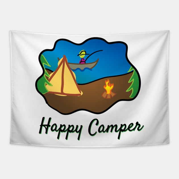 Happy Camper Tapestry by Anv2