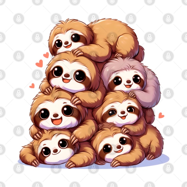 sloths stack by merchbysadie