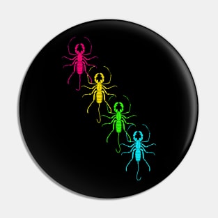 Vinegaroon (Uropygi)  rainbow Pin