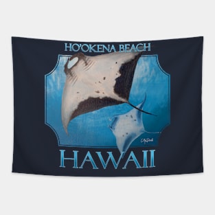 Ho'okena Beach Hawaii Manta Rays Sea Rays Ocean Tapestry