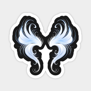 Angels Wings on Black Background ( Third ) Magnet