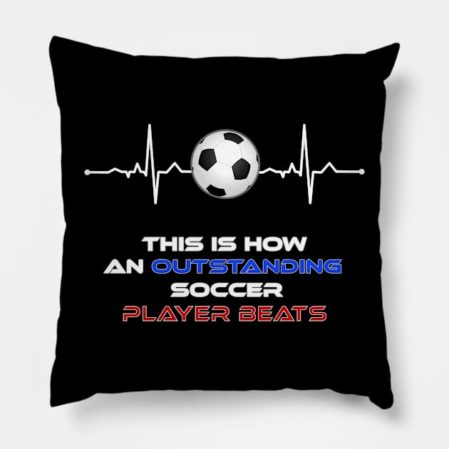 Soccer T-Shirt Gift Men Women Kids Pillow by soccer t-shirts