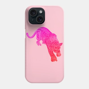 led bright cougar tiger cat ecopop Phone Case