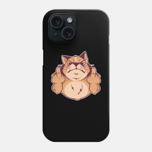 Middle Finger Cat Phone Case