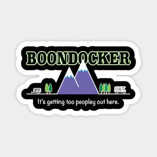 Boondocking - It's getting too peopley out here. Magnet