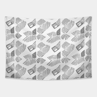 Hidden Within The Jungle Ferns Abstract Pattern (MD23SMR014h) Tapestry