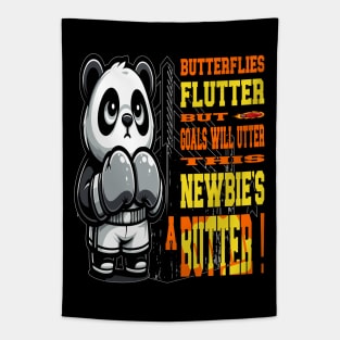 Boxing Panda Tapestry