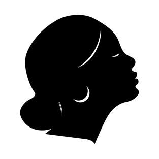 Black female silhouette T-Shirt