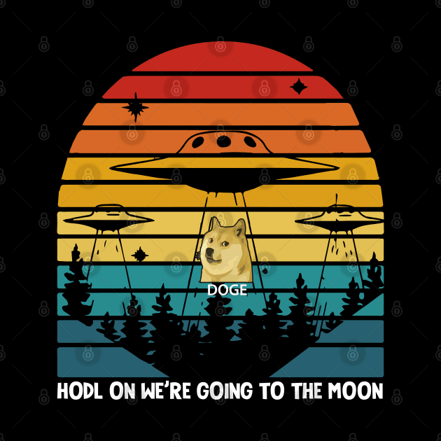 Funny Dogecoin Going to the Moon by ArtedPool