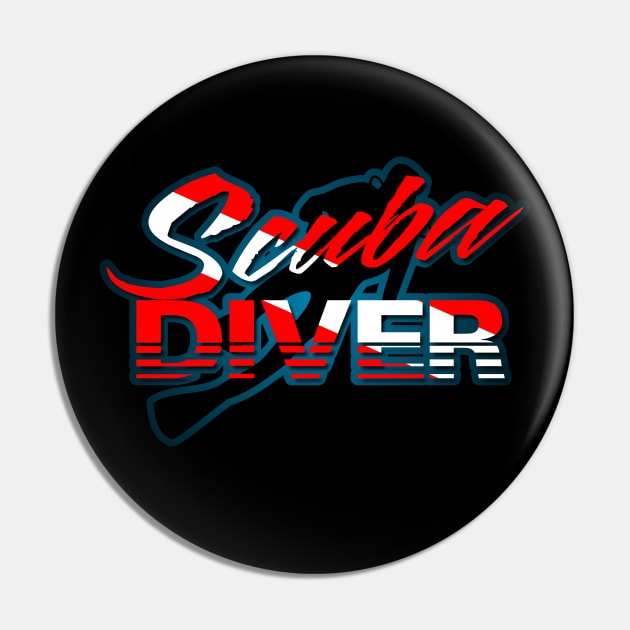 Scuba Diver Pin by TaterSkinz