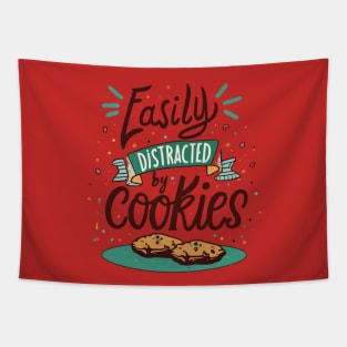 Easily Distracted By Cookies Tapestry