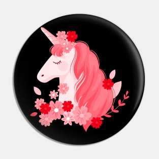 Flower Unicorn Pin
