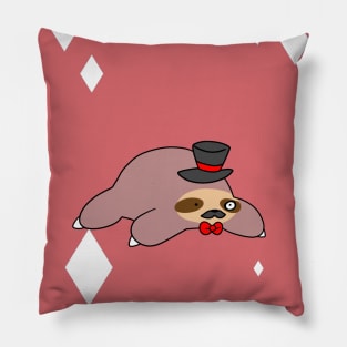 "Happy Birthday" Dapper Sloth Pillow