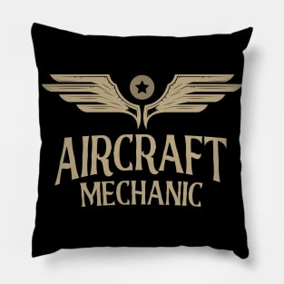 Aircraft Mechanic Aviation Airplane Maintenance Pillow