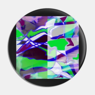 Purple, green and white II Pin