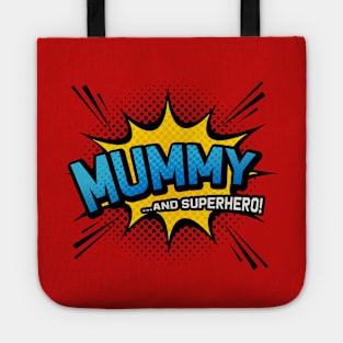 Mummy & Superhero - Comic Book Style Mother Gift Tote