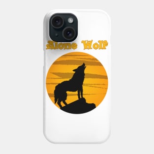 Alone wolf Phone Case